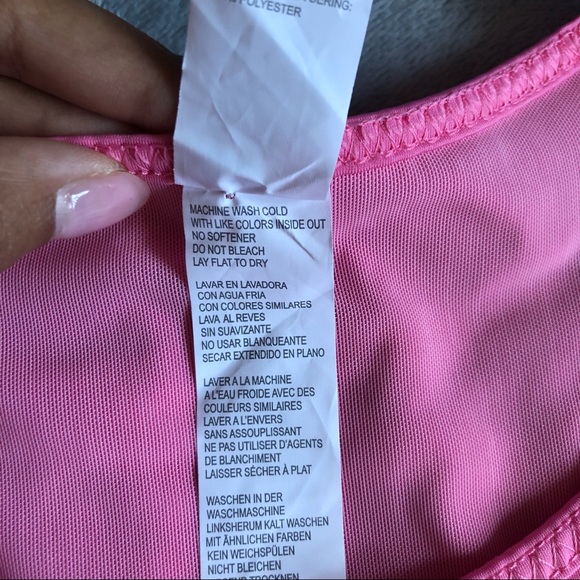FABLETICS Trinity High Impact Sports Bra in Pink Rouge - Picture 8 of 11